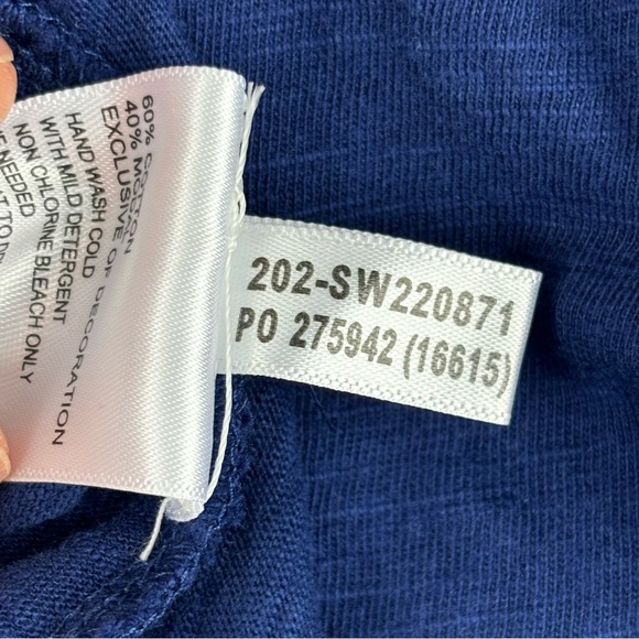 Tommy Bahama Top‎ Women Medium Royal Blue Keira Isle Of Bliss Tunic Beaded - Picture 13 of 16